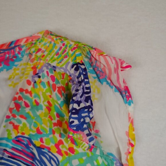 Lilly Pulitzer Jasmine Caftan Womens Xs/Small Roar of the Sea Cover Up - Picture 5 of 9